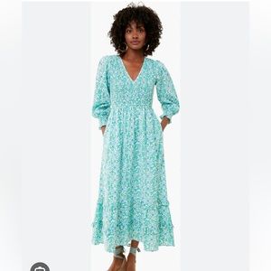 Pink City Prints blue and green dress